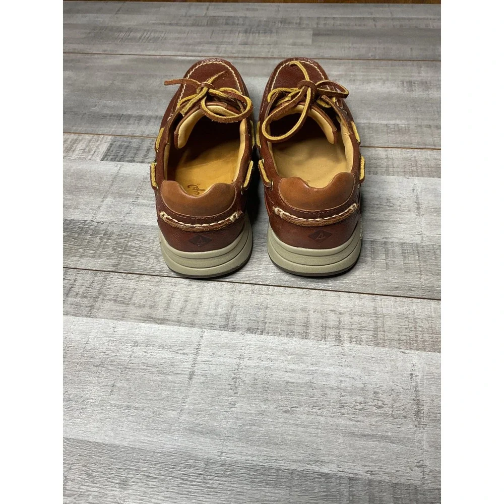 Sperry Gold Cup Authentic Original Boat Shoes Mens 7.5M Amaretto Leather
